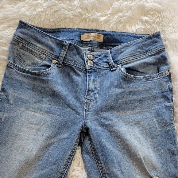 Seven7 cropped raw hem jeans sz 6 - Picture 5 of 10